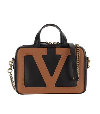 Valentino Viva Superstar Small Vlogo Leather Duffle Top-handle Bag In Multi