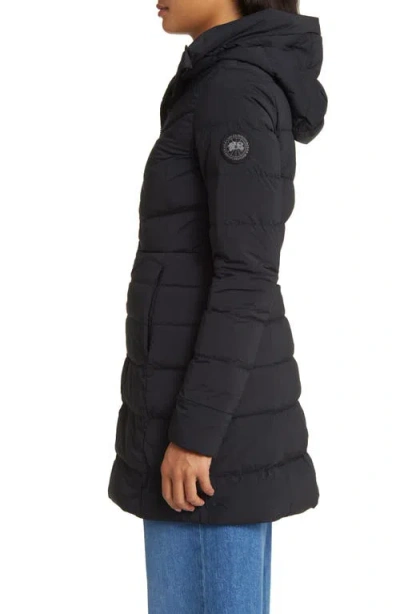 Canada Goose Women Clair Long Down Jacket In Black