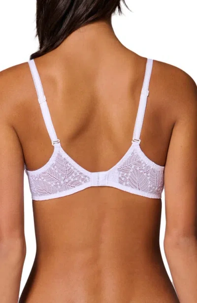Simone Perele Comete Dotted Lace Sheer Full-coverage Bra In White