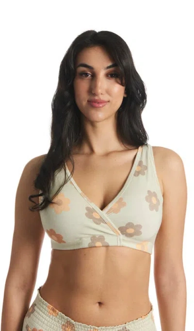 Everly Grey Paisley During & After 3-piece Maternity/nursing Sleep Bras In Multi