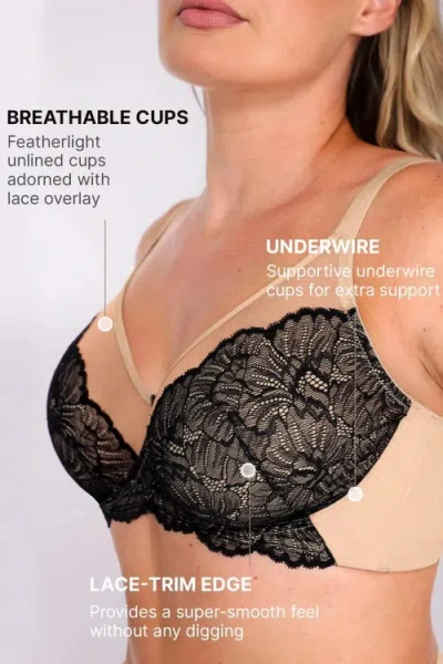 Shapellx Supportive Unlined Lace Underwired Bra