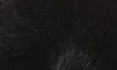 Memoi The Bette Plush Faux Fur Slipper In Black