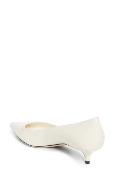 Jimmy Choo Amelia Leather Kitten-heel Pumps In Neutral