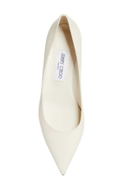 Jimmy Choo Amelia Leather Kitten-heel Pumps In Neutral