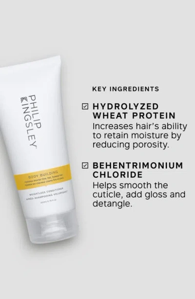 Philip Kingsley Body Building Weightless Conditioner 6.76 Fl Oz-no Color In White