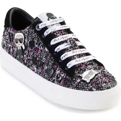 Karl Lagerfeld Paris Cate Pins Platform Sneaker In Multi