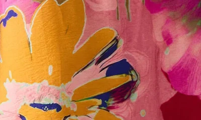 Steve Madden Piper Floral Halter Sundress In Red