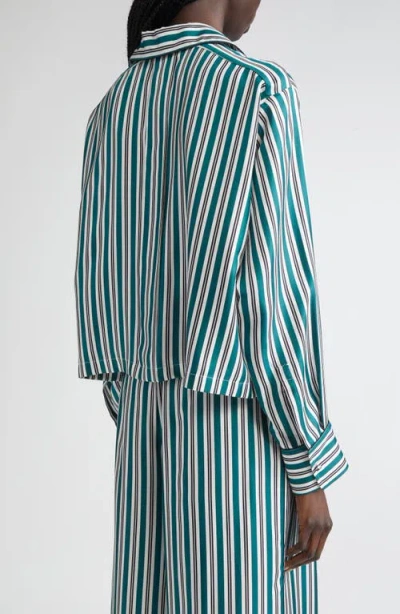 Max Mara Women's Brama Shirt Dark Green | Size It 46 | 2521116171600001 In Multi