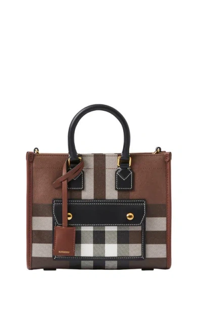 Burberry Mini Tote Bag "freya" In Brown