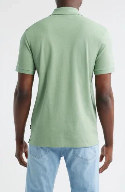 Hugo Boss Boss Pallas Cotton Polo In Green