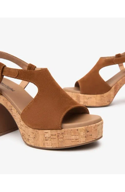 Nerogiardini Slingback Platform Sandal In Brown