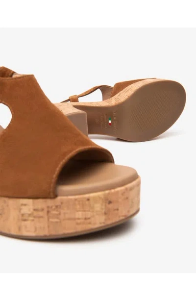Nerogiardini Slingback Platform Sandal In Brown