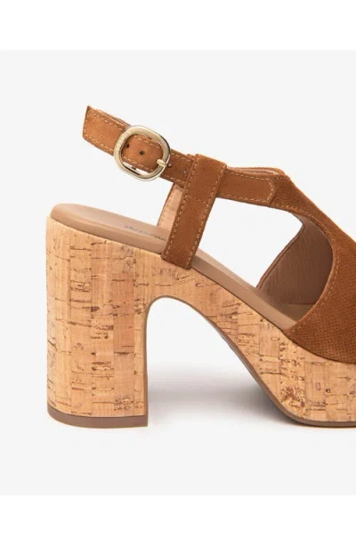 Nerogiardini Slingback Platform Sandal In Brown