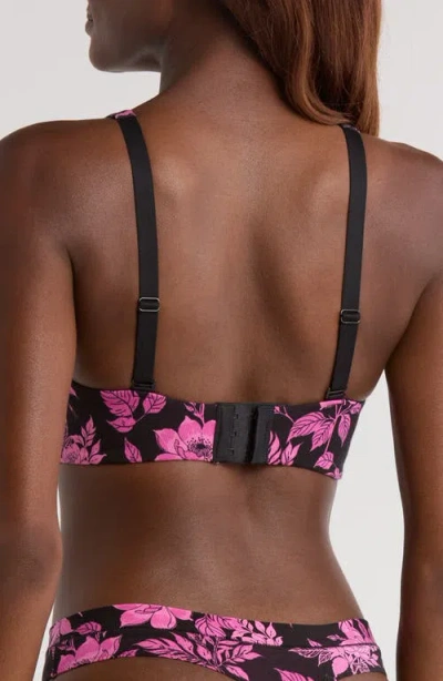 Meundies Feelfree Longline Bralette In Black