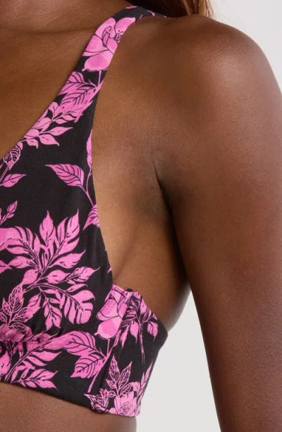 Meundies Feelfree Longline Bralette In Black