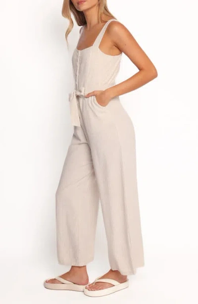 Petal And Pup Petal & Pup Rachel Flare Leg Jumpsuit In Neutral
