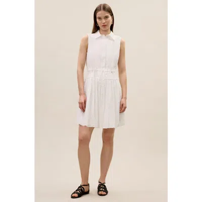 Rebecca Taylor Marietta Shirt Dress In White
