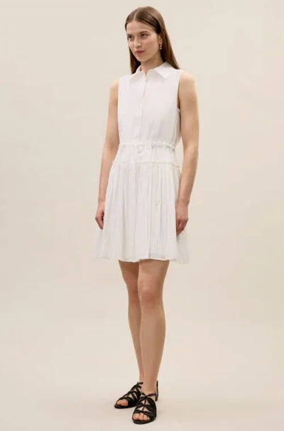 Rebecca Taylor Marietta Shirt Dress In White