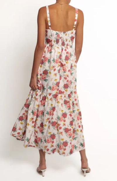 Petal And Pup Petal & Pup Donatella Floral Fit & Flare Maxi Dress In Pink