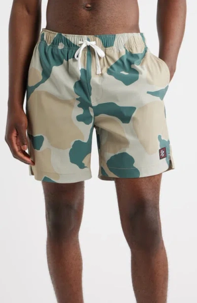 Dark Seas Warwick Stretch Drawstring Shorts In Neutral