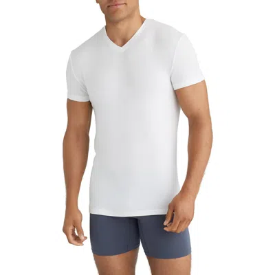 Tommy John 3-pack Second Skin Modal V-neck T-shirts In White