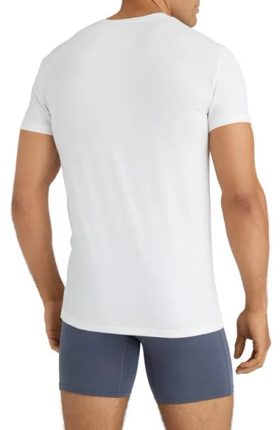 Tommy John 3-pack Second Skin Modal V-neck T-shirts In White