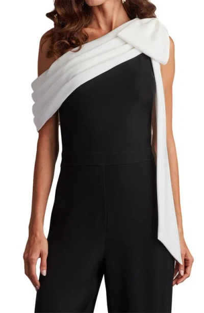 Tadashi Shoji Bos18371y Long Formal Prom Jumpsuit In Black