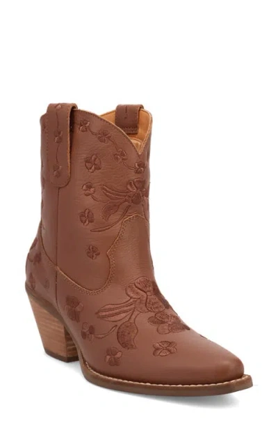 Dingo Womens Sweetheart Leatherie Stacked Heel Cowboy Boots