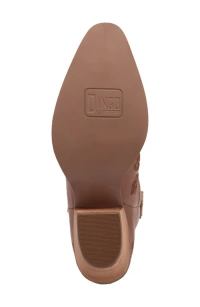 Dingo Womens Sweetheart Leatherie Stacked Heel Cowboy Boots