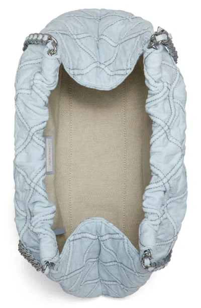 Tory Burch Fleming Soft Denim Hobo Bag In Blue