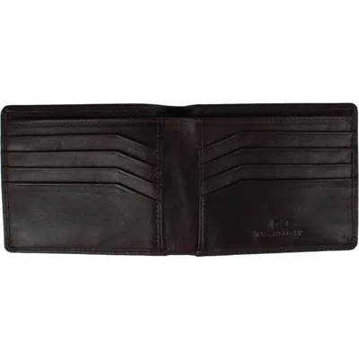 Trafalgar Lazzaro Lattice Weave Leather Bi-fold Wallet