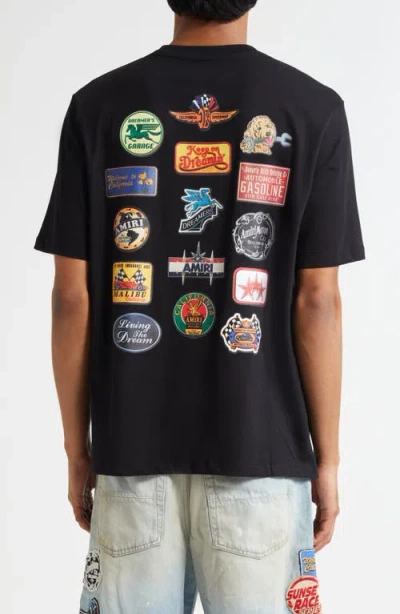 Amiri Men's Station Patch T-shirt In Black