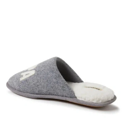 Dearfoams Carson Papa Bear Dad Scuff Slipper In Gray