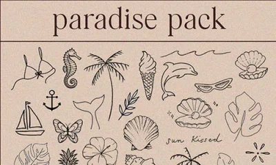 Inked By Dani Paradise Pack Temporary Tattoos