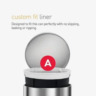 Simplehuman Code A Custom Fit Liners With Quick Dispense Packs In White