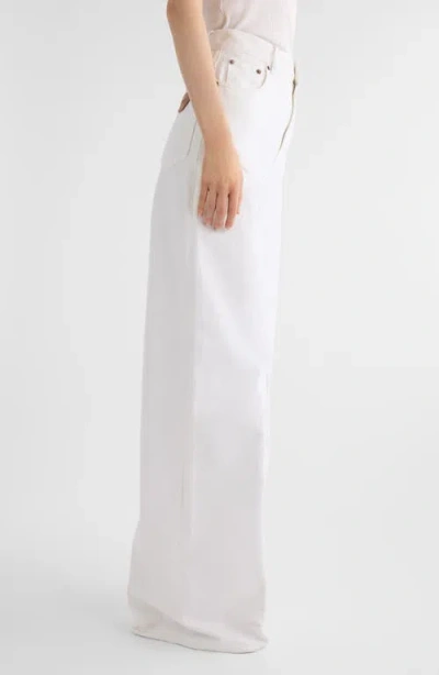 Chloé High-rise White Denim Wide-leg Palazzo Pants