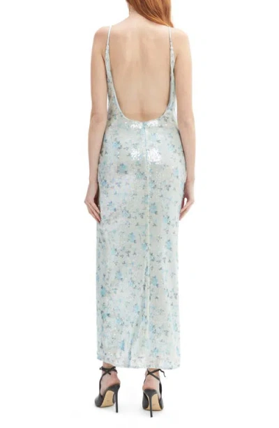 Bardot Lois Sequin Column Dress In Blue