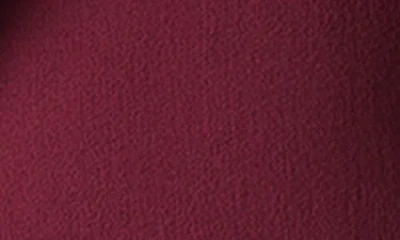 Akris Ariel Asymmetric Double Face Virgin Wool Crop Jacket In Burgundy