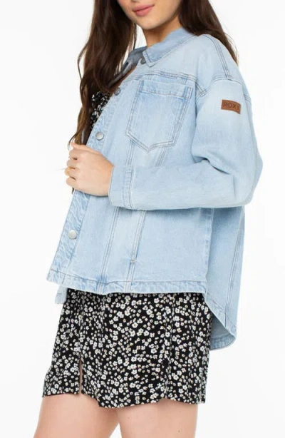 Roxy Beach Babe Denim Jacket In Blue