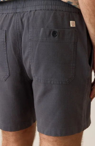 Marine Layer Saturday 6-inch Drawstring Beach Shorts In Gray