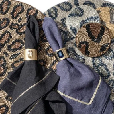 Joanna Buchanan Animal Print Coasters In Neutral