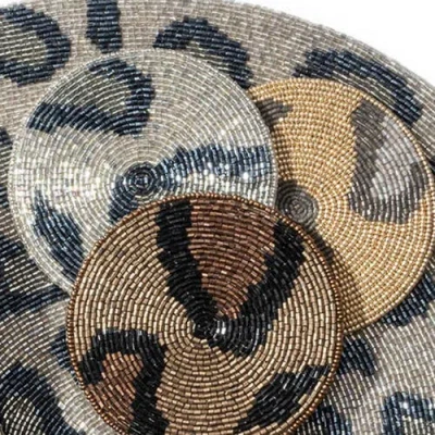 Joanna Buchanan Animal Print Coasters In Neutral