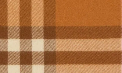 Burberry Womens Squash Check-print Cashmere Scarf In Brown