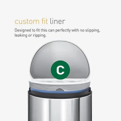 Simplehuman Code C Custom Fit Liners With Quick Dispense Packs In White