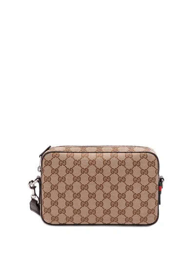 Gucci Gg Small Shoulder Strap Crossbody Bags Brown