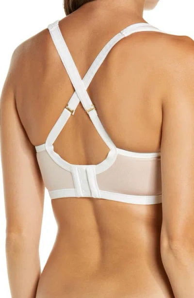 Natori High-impact Yogi Contour Convertible Full Coverage Sports Bra 731050 In White