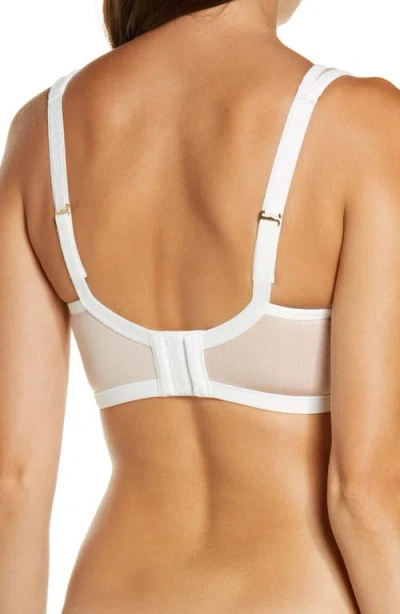 Natori High-impact Yogi Contour Convertible Full Coverage Sports Bra 731050 In White
