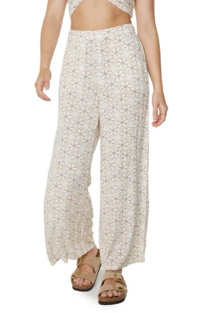 Roxy Midnight Avenue Wide Leg Pants In Pattern