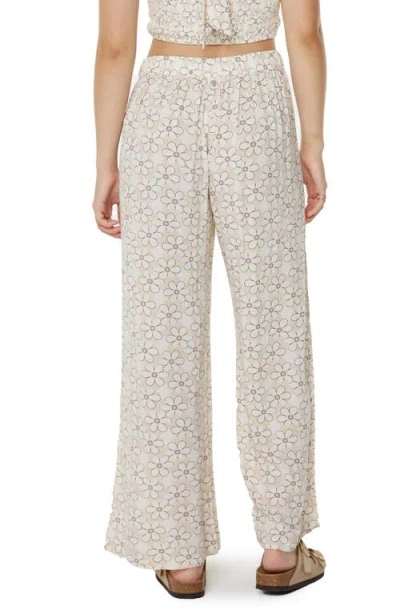 Roxy Midnight Avenue Wide Leg Pants In Pattern