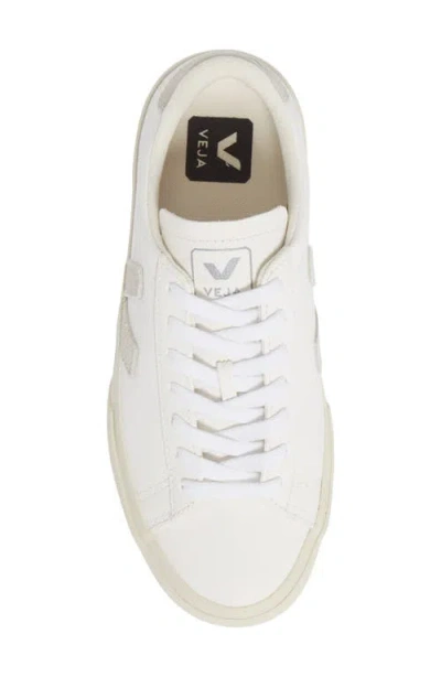 Veja Campo Bicolor Leather Low-top Sneakers In White